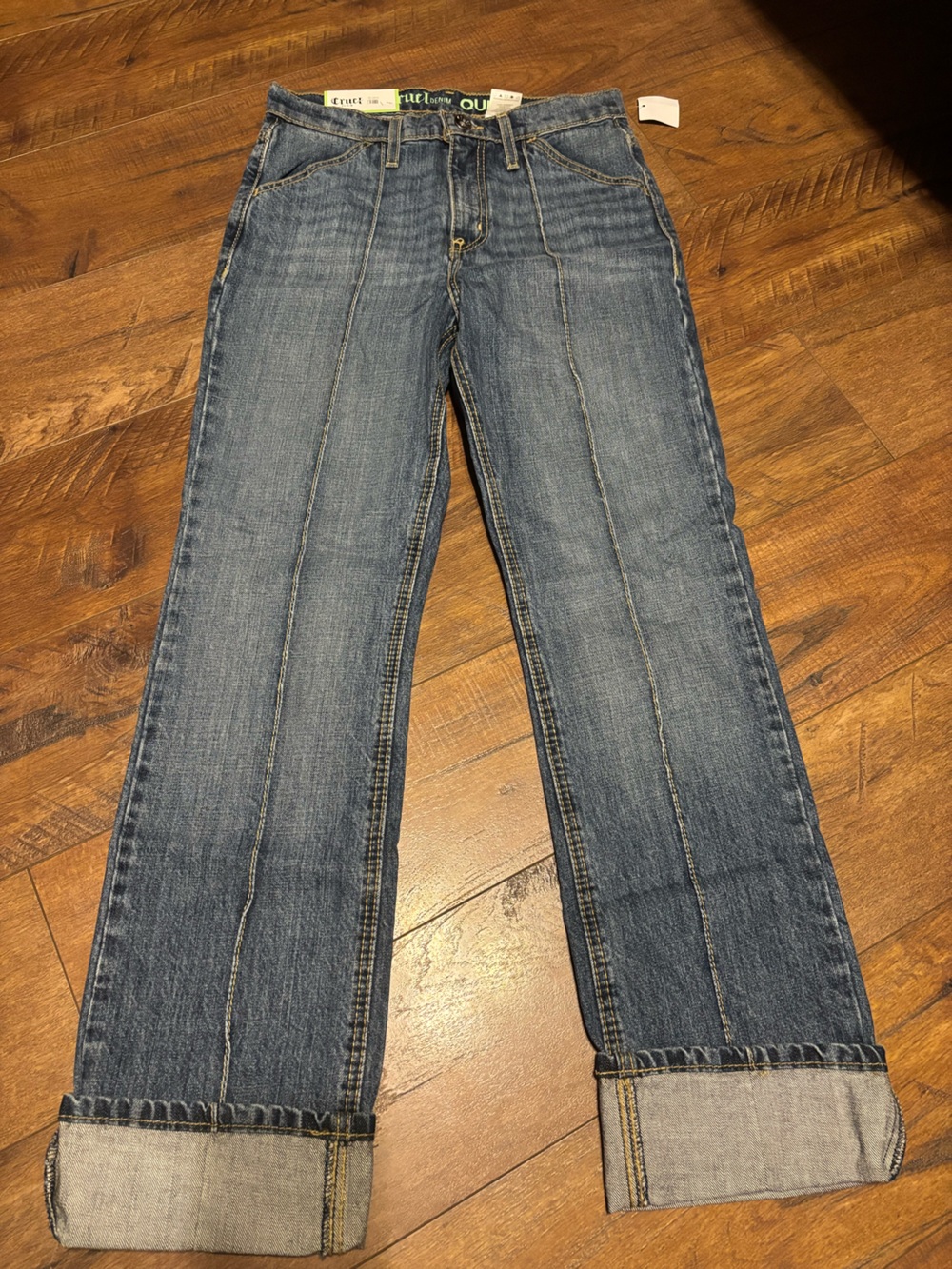 NWT Cruel Girl Denim Quinn High Rise Relaxed Straight Size 26/1R
